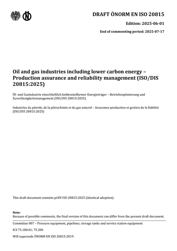 ÖNORM EN ISO 20815:2025 06 01 | Austrian Standards