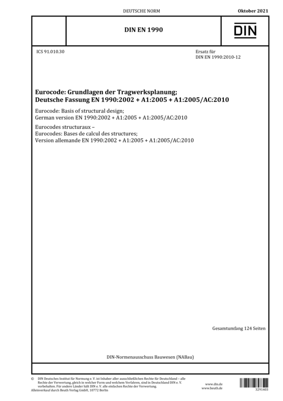 DIN EN 1990:2021 10 | Austrian Standards